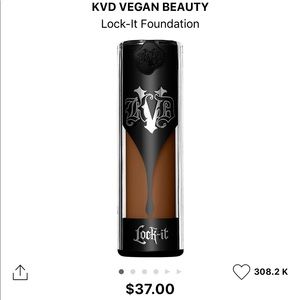 Kat Von D Lock It Foundation, Deep 77, Warm